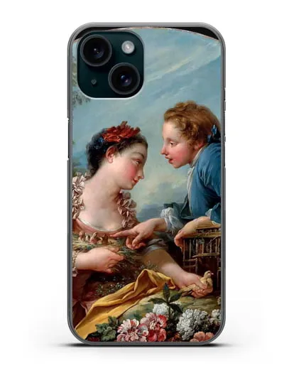 Чехол Птичья клетка (Буше Франсуа) силиконовый для iPhone 15