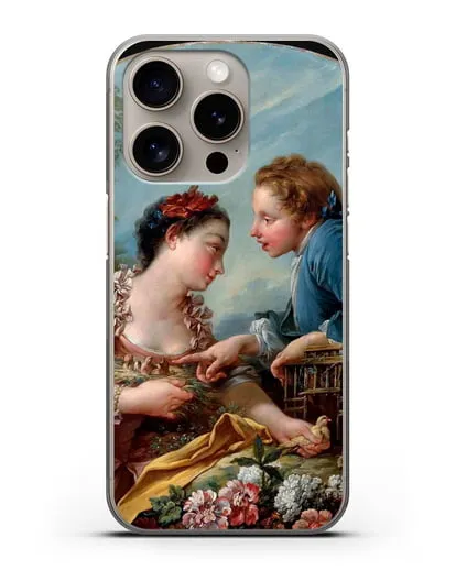 Чехол Птичья клетка (Буше Франсуа) силиконовый для iPhone 15 Pro