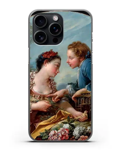 Чехол Птичья клетка (Буше Франсуа) силиконовый для iPhone 15 Pro Max