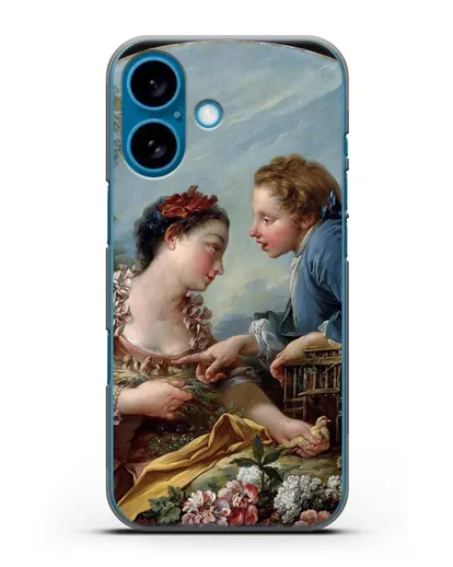 Чехол Птичья клетка (Буше Франсуа) силиконовый для iPhone 16