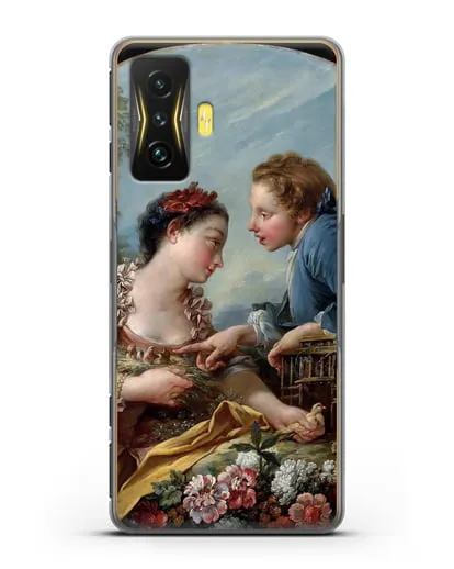 Чехол Птичья клетка (Буше Франсуа) силиконовый для Xiaomi Poco F4 GT