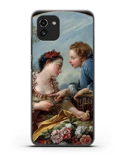 Чехол Птичья клетка (Буше Франсуа) силиконовый для Samsung Galaxy A03 [SM-A035]