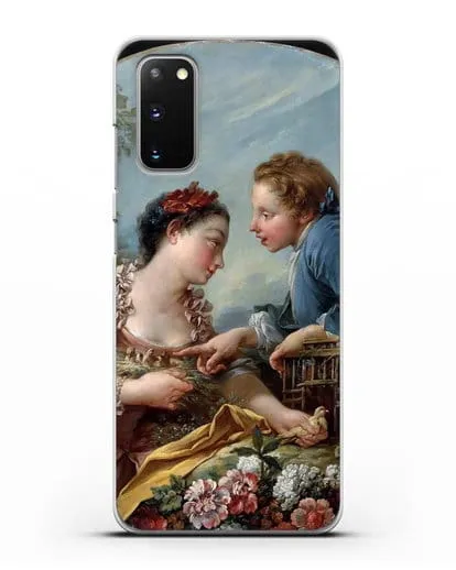 Чехол Птичья клетка (Буше Франсуа) силиконовый для Samsung Galaxy S20 [SM-G980F]