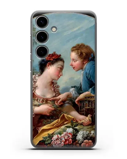 Чехол Птичья клетка (Буше Франсуа) силиконовый для Samsung Galaxy S24 Plus