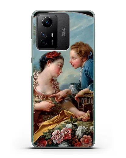 Чехол Птичья клетка (Буше Франсуа) силиконовый для Xiaomi Redmi Note 12S