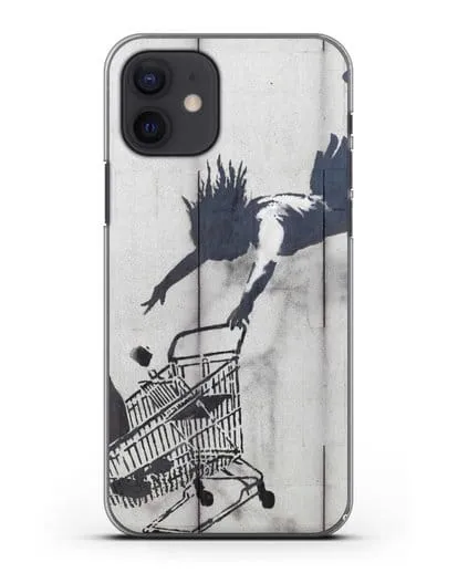 Чехол Шоппинг до упада (Бэнкси) силиконовый для iPhone 12