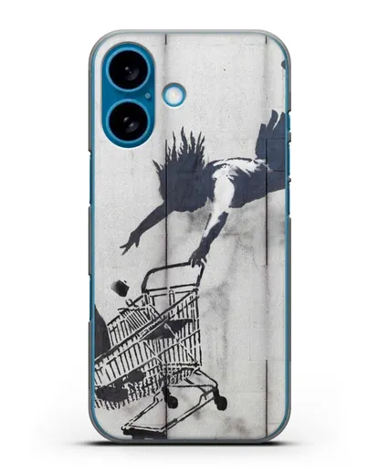 Чехол Шоппинг до упада (Бэнкси) силиконовый для iPhone 16