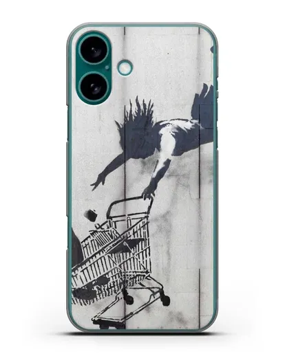 Чехол Шоппинг до упада (Бэнкси) силиконовый для iPhone 16 Plus
