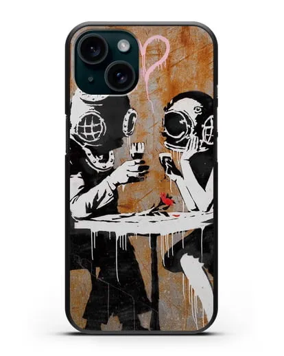 Чехол Think Tank (Бэнкси) силиконовый для iPhone 15