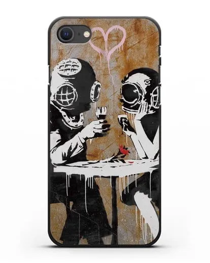 Чехол Think Tank (Бэнкси) силиконовый для iPhone SE 2020