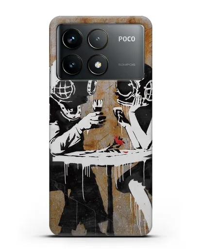 Чехол Think Tank (Бэнкси) силиконовый для Xiaomi Poco F6 Pro