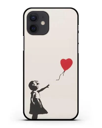 Чехол Девочка с шариком (Бэнкси) силиконовый для iPhone 12