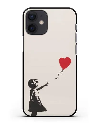 Чехол Девочка с шариком (Бэнкси) силиконовый для iPhone 12 mini