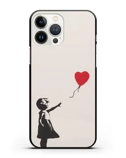 Чехол Девочка с шариком (Бэнкси) силиконовый для iPhone 13 Pro Max