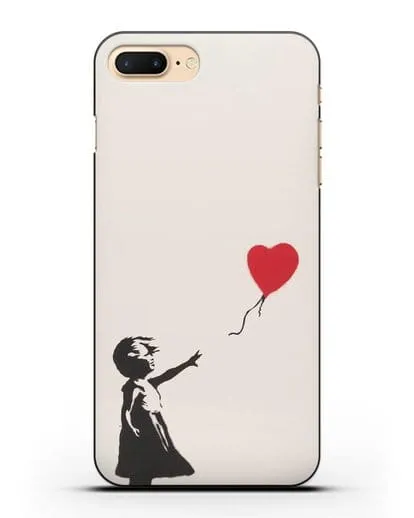 Чехол Девочка с шариком (Бэнкси) силиконовый для iPhone 7 Plus
