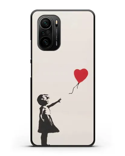 Чехол Девочка с шариком (Бэнкси) силиконовый для Xiaomi Poco F3