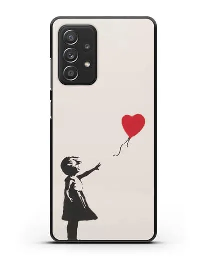 Чехол Девочка с шариком (Бэнкси) силиконовый для Samsung Galaxy A53