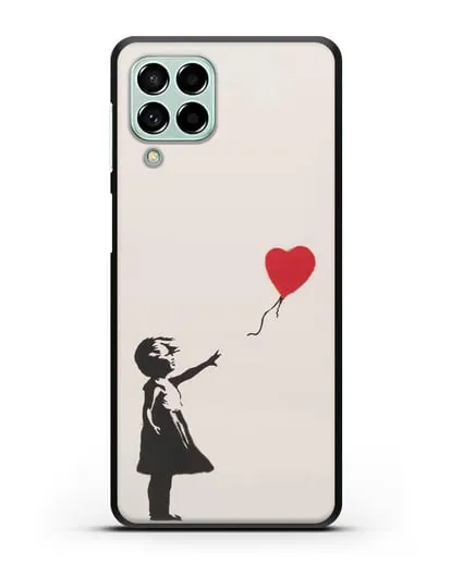 Чехол Девочка с шариком (Бэнкси) силиконовый для Samsung Galaxy M53 [SM-M536]
