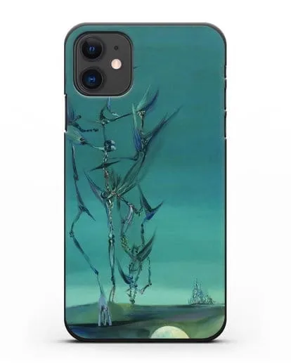 Чехол Эскиз тотемного пейзажа моего детства (Паален Вольфганг) силиконовый для iPhone 11