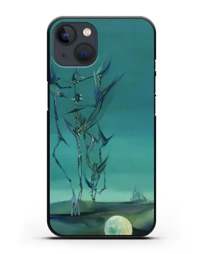 Чехол Эскиз тотемного пейзажа моего детства (Паален Вольфганг) силиконовый для iPhone 13