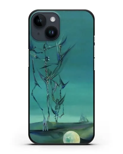 Чехол Эскиз тотемного пейзажа моего детства (Паален Вольфганг) силиконовый для iPhone 14