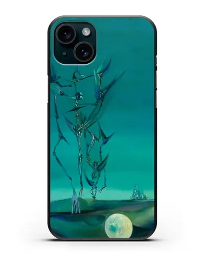 Чехол Эскиз тотемного пейзажа моего детства (Паален Вольфганг) силиконовый для iPhone 15 Plus