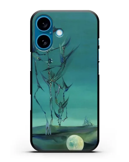 Чехол Эскиз тотемного пейзажа моего детства (Паален Вольфганг) силиконовый для iPhone 16