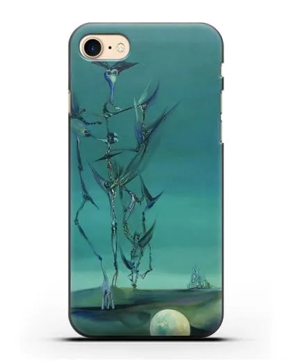 Чехол Эскиз тотемного пейзажа моего детства (Паален Вольфганг) силиконовый для iPhone 7