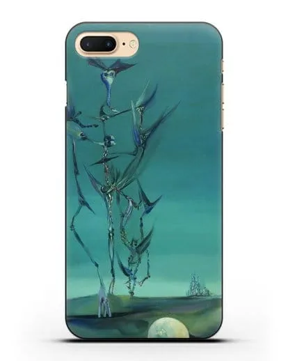 Чехол Эскиз тотемного пейзажа моего детства (Паален Вольфганг) силиконовый для iPhone 8 Plus