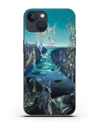 Чехол Тотемный пейзаж (Паален Вольфганг) силиконовый для iPhone 13