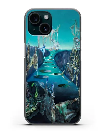 Чехол Тотемный пейзаж (Паален Вольфганг) силиконовый для iPhone 15