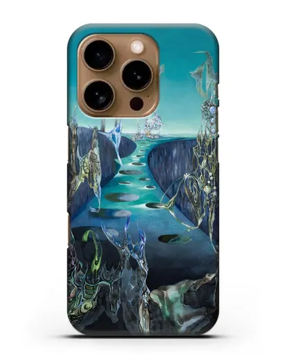 Чехол Тотемный пейзаж (Паален Вольфганг) силиконовый для iPhone 16 Pro