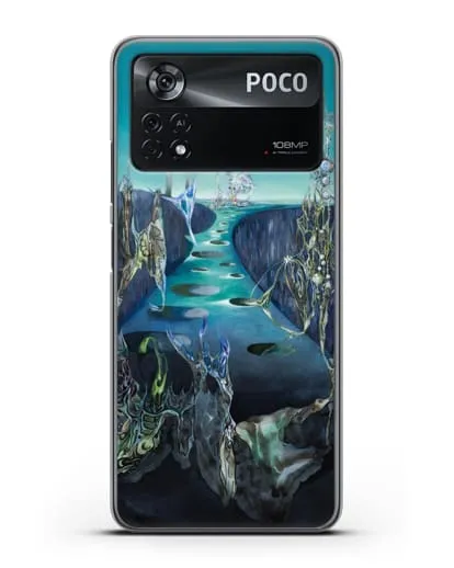 Чехол Тотемный пейзаж (Паален Вольфганг) силиконовый для Xiaomi Poco X4 Pro