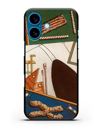 Чехол Метафизический интерьер с печеньем (де Кирико Джорджо) силиконовый для iPhone 16