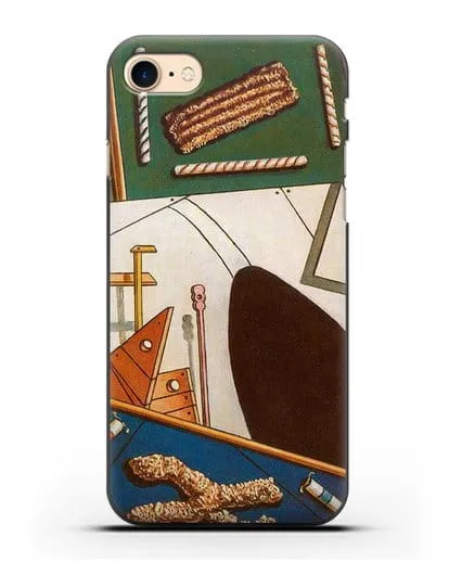 Чехол Метафизический интерьер с печеньем (де Кирико Джорджо) силиконовый для iPhone 8