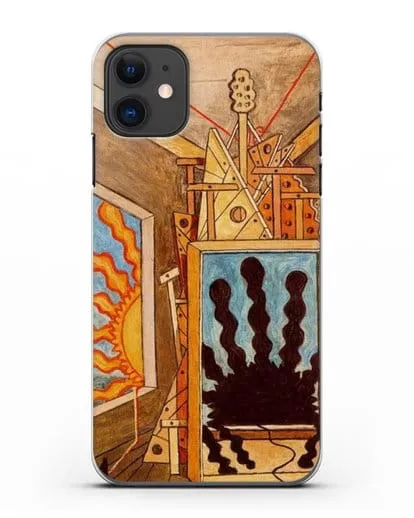 Чехол Метафизический интерьер с умирающим солнцем (де Кирико Джорджо) силиконовый для iPhone 11