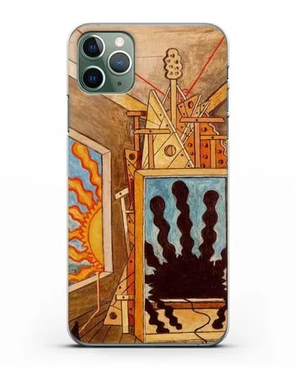 Чехол Метафизический интерьер с умирающим солнцем (де Кирико Джорджо) силиконовый для iPhone 11 Pro