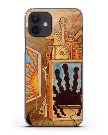 Чехол Метафизический интерьер с умирающим солнцем (де Кирико Джорджо) силиконовый для iPhone 12