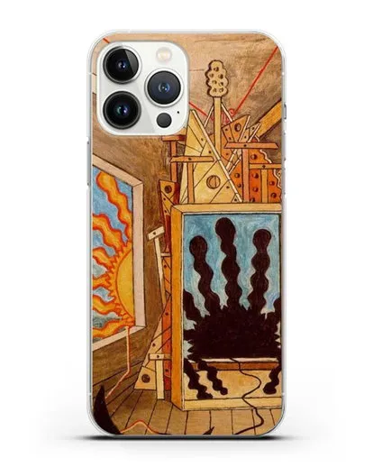 Чехол Метафизический интерьер с умирающим солнцем (де Кирико Джорджо) силиконовый для iPhone 13 Pro Max