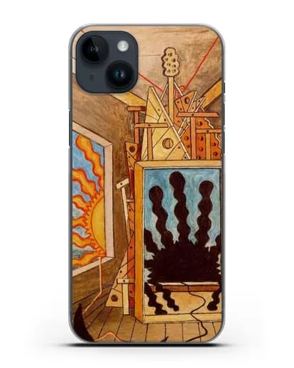 Чехол Метафизический интерьер с умирающим солнцем (де Кирико Джорджо) силиконовый для iPhone 14 Plus