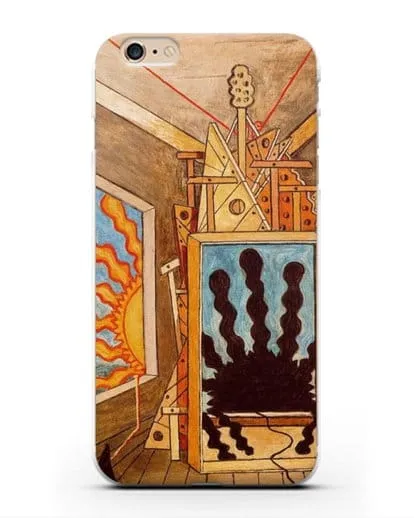 Чехол Метафизический интерьер с умирающим солнцем (де Кирико Джорджо) силиконовый для iPhone 6 Plus