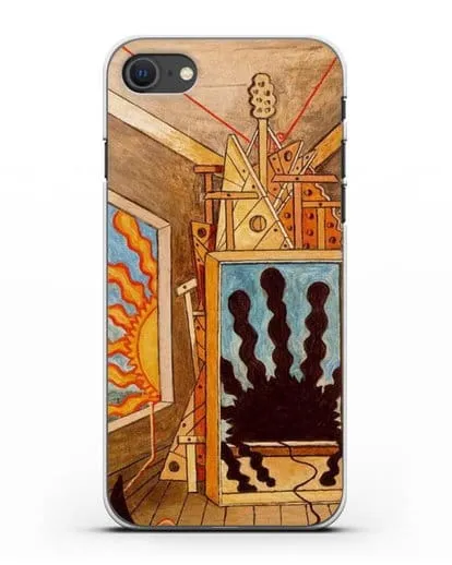 Чехол Метафизический интерьер с умирающим солнцем (де Кирико Джорджо) силиконовый для iPhone SE 2020