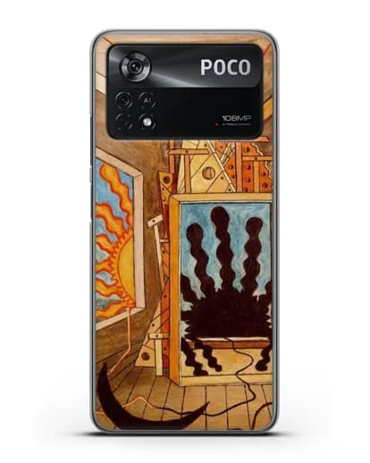 Чехол Метафизический интерьер с умирающим солнцем (де Кирико Джорджо) силиконовый для Xiaomi Poco X4 Pro
