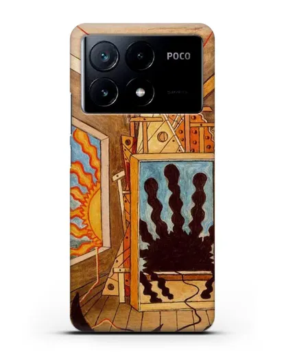 Чехол Метафизический интерьер с умирающим солнцем (де Кирико Джорджо) силиконовый для Xiaomi Poco X6 Pro