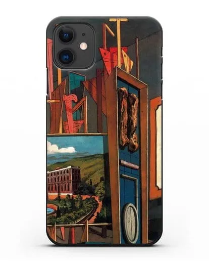 Чехол Обширный метафизический интерьер (де Кирико Джорджо) силиконовый для iPhone 11