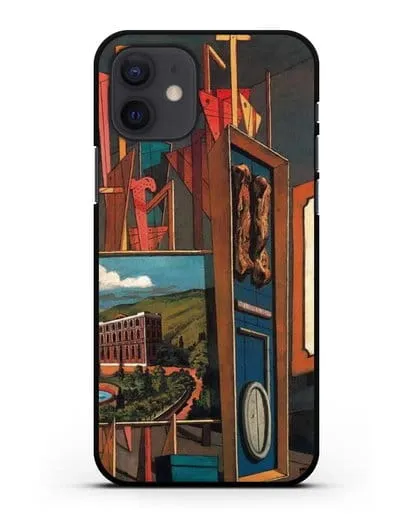 Чехол Обширный метафизический интерьер (де Кирико Джорджо) силиконовый для iPhone 12