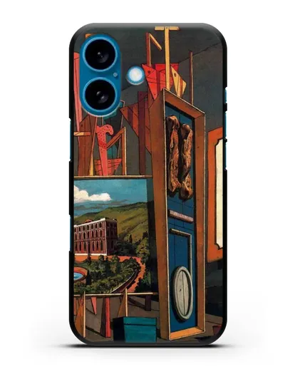 Чехол Обширный метафизический интерьер (де Кирико Джорджо) силиконовый для iPhone 16