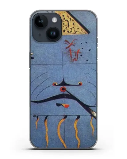 Чехол Каталонская крестьянская голова (Миро Жоан) силиконовый для iPhone 14