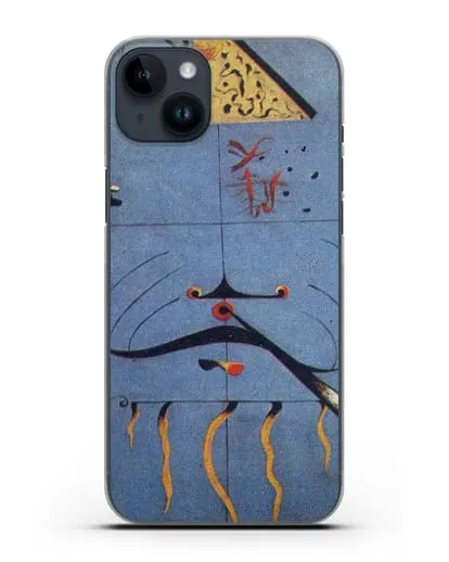 Чехол Каталонская крестьянская голова (Миро Жоан) силиконовый для iPhone 14 Plus