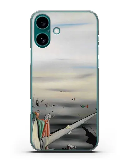 Чехол Атласный камертон (Танги Ив) силиконовый для iPhone 16 Plus